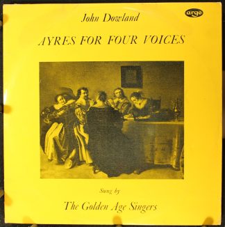 Argo RG 290 - John Dowland, Golden Age Singers, Julian Bream - A