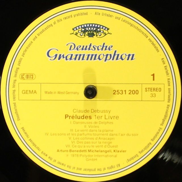 Deutsche Grammophon 2531 200 - Claude Debussy, Arturo Benedetti - Image 3