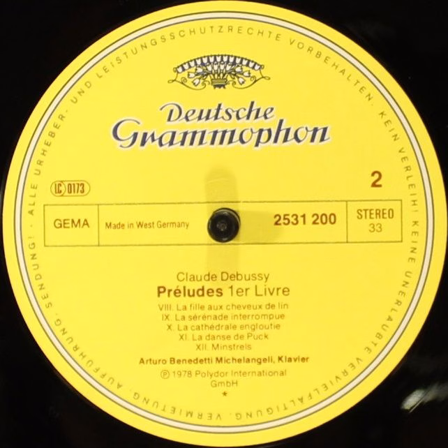 Deutsche Grammophon 2531 200 - Claude Debussy, Arturo Benedetti - Image 4