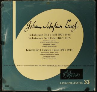 Opera 1035 - Johann Sebastian Bach - Violinkonzert Nr. 1 A-moll