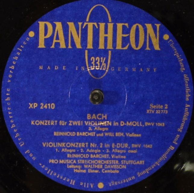 Opera 1035 - Johann Sebastian Bach - Violinkonzert Nr. 1 A-moll - Image 4