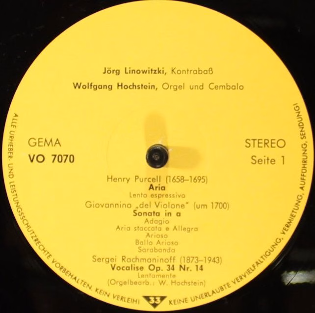 Not On Label VO 7070 - Jörg Linowitzki, Wolfgang Hochstein - Jör - Image 4