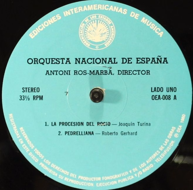 Ediciones Interamericanas De Musica OEA-008 - Orquesta Nacional - Image 3