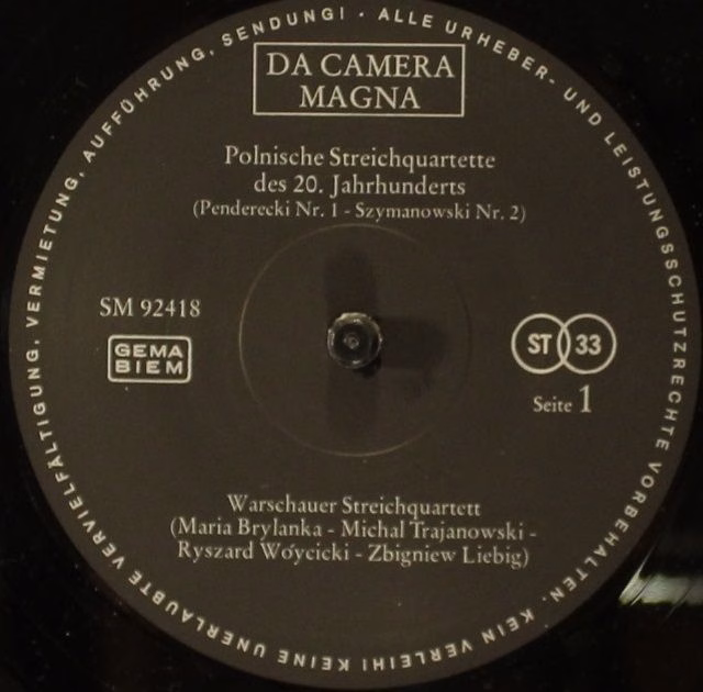 Da Camera Magna SM 92418 - Witold Lutoslawski, Krzysztof Pendere - Image 3