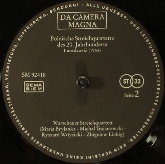 Da Camera Magna SM 92418 - Witold Lutoslawski, Krzysztof Pendere - Image 4
