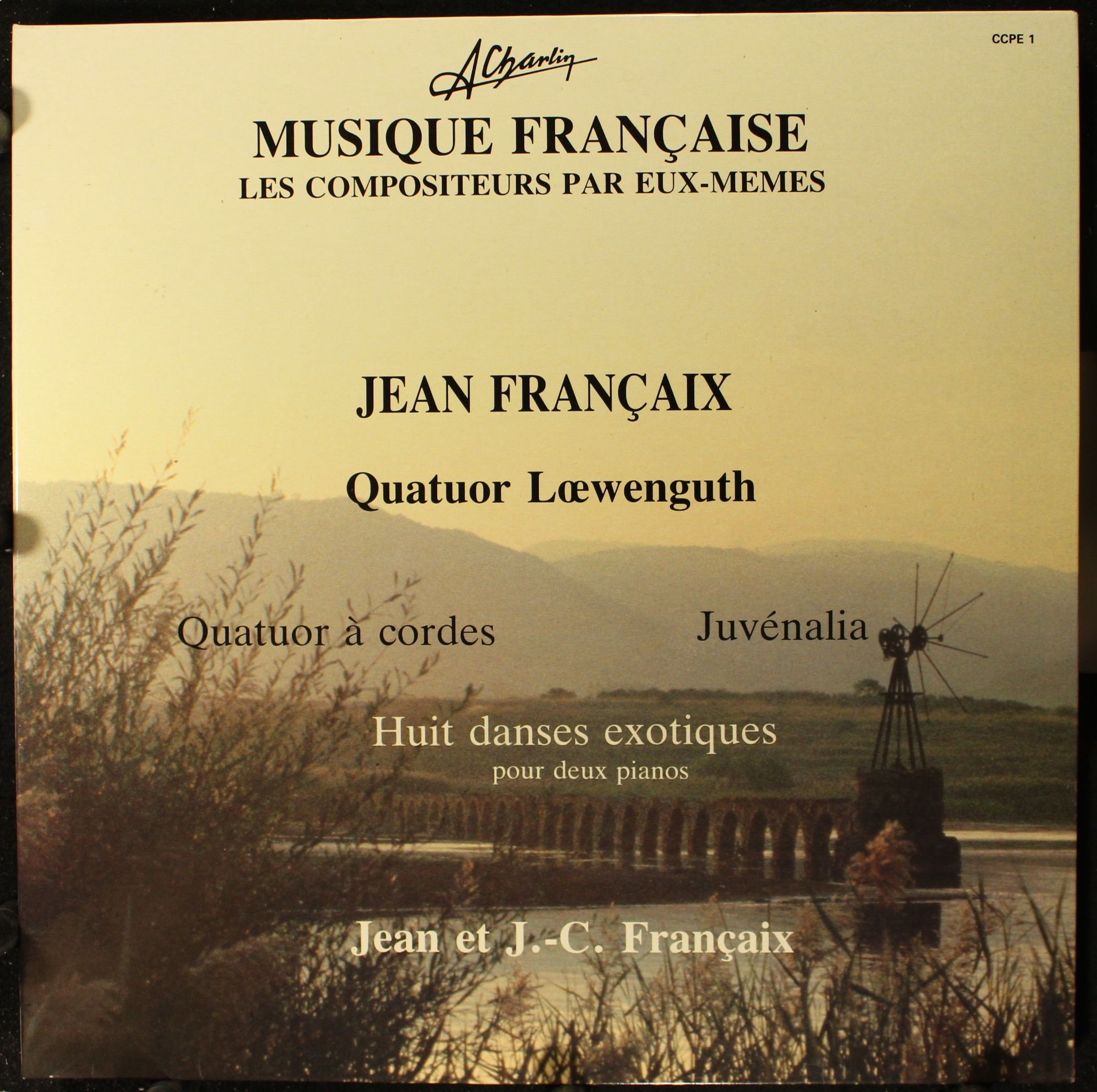 Disques A Charlin CCPE 1 - Jean Françaix, Quatuor Loewenguth - Q