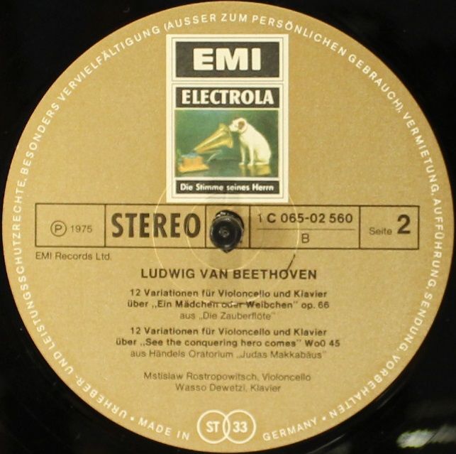 His Master's Voice 1C 065-02 560 - Richard Strauss, Ludwig van B - Image 4