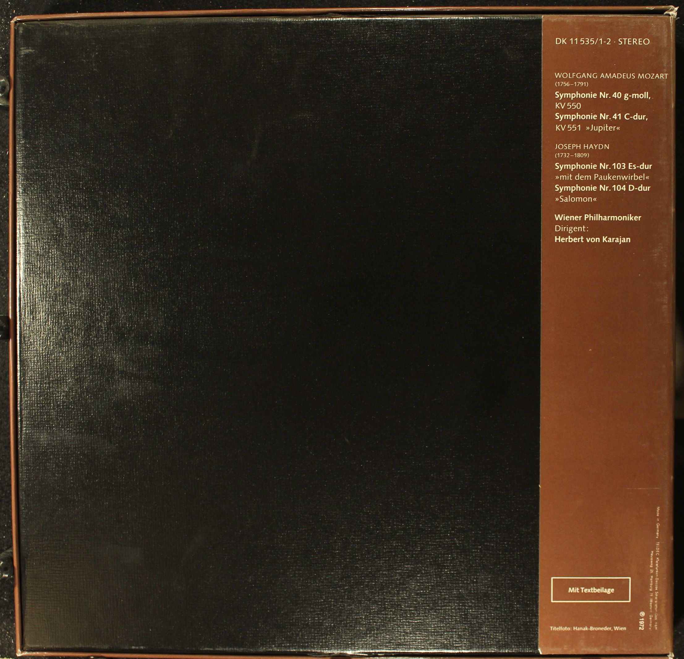 DECCA DK 11535/1-2 - Herbert von Karajan, Wiener Philharmoniker, - Image 2