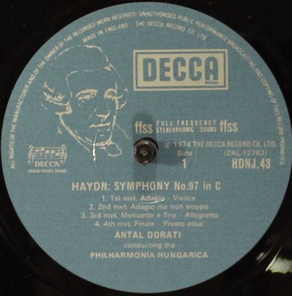 DECCA HDNJ 41 - 46 - Joseph Haydn, Philharmonia Hungarica, Antal - Image 11