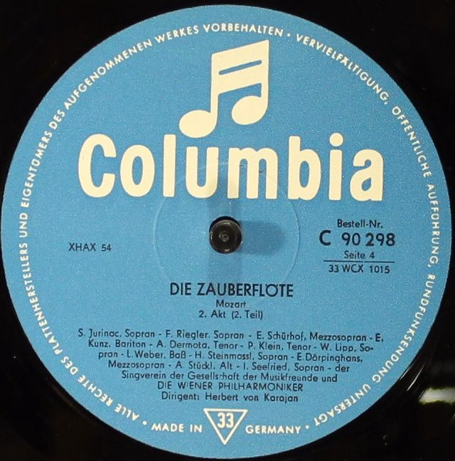 Columbia C 90 296 / 98 - Wolfgang Amadeus Mozart, Herbert Von Ka - Image 7