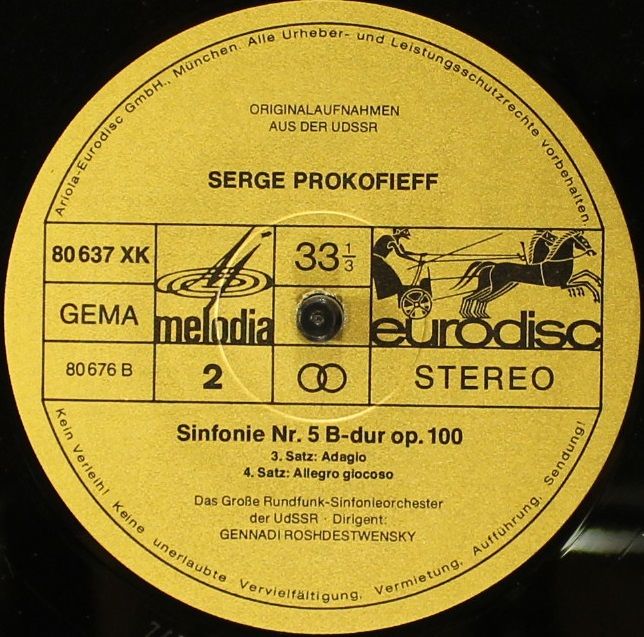 Eurodisc 80640XK - Sergei Prokofiev - Die Sinfonien 1-7 - Image 7