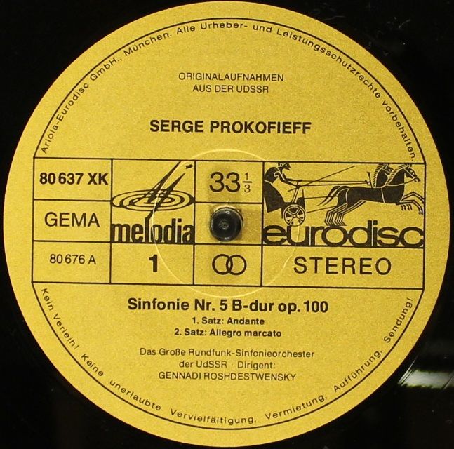 Eurodisc 80640XK - Sergei Prokofiev - Die Sinfonien 1-7 - Image 8