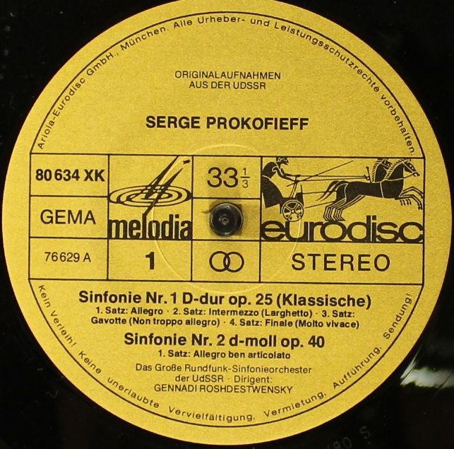 Eurodisc 80640XK - Sergei Prokofiev - Die Sinfonien 1-7 - Image 14