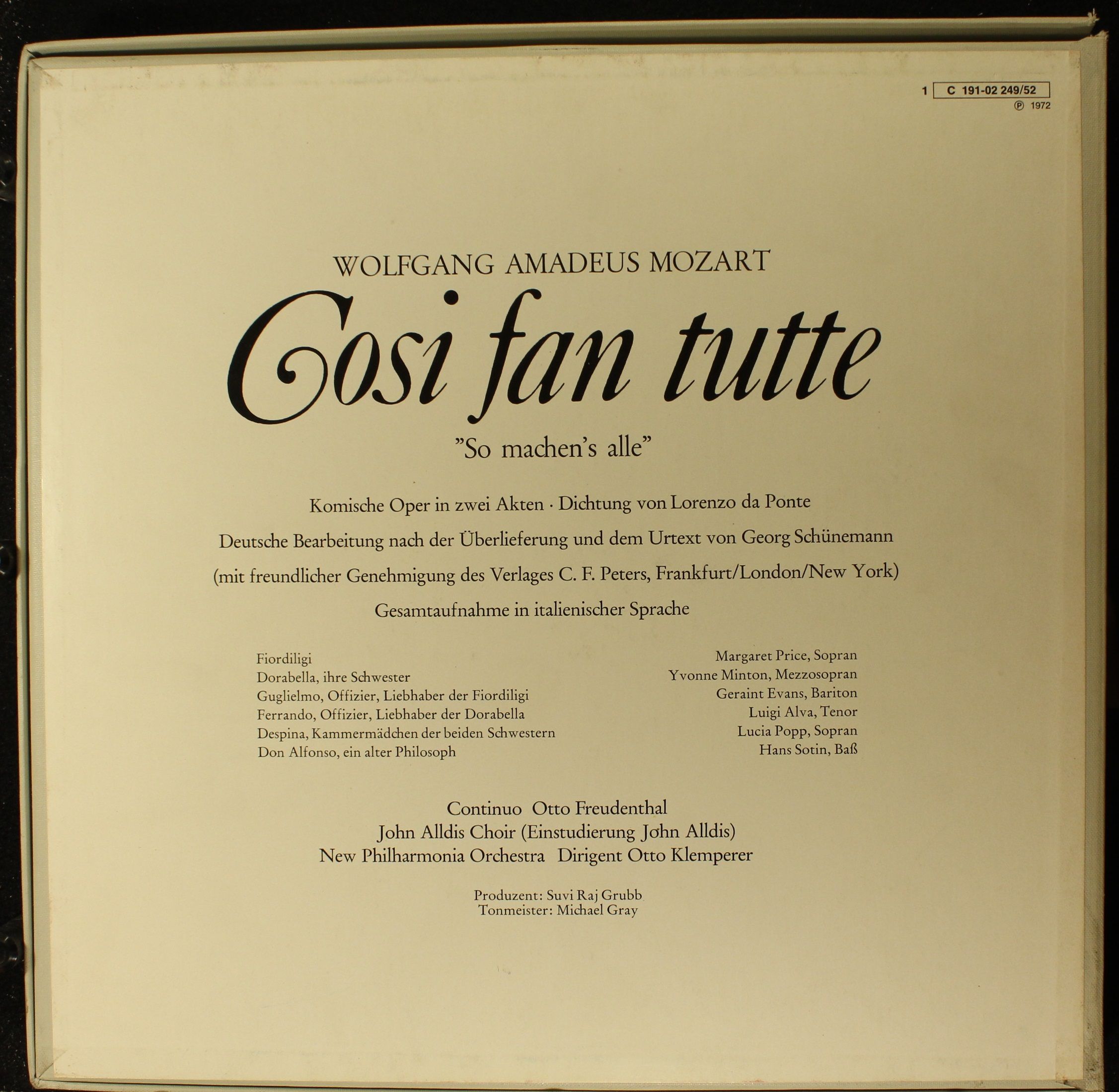 His Master's Voice 1 C 191-02249 / 52 - Wolfgang Amadeus Mozart, - Image 2