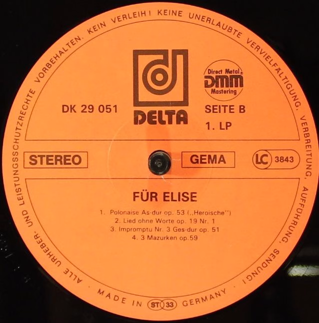 Delta (18) DK 29 051 - Various - Für Elise (Die Schönsten Romant - Image 4