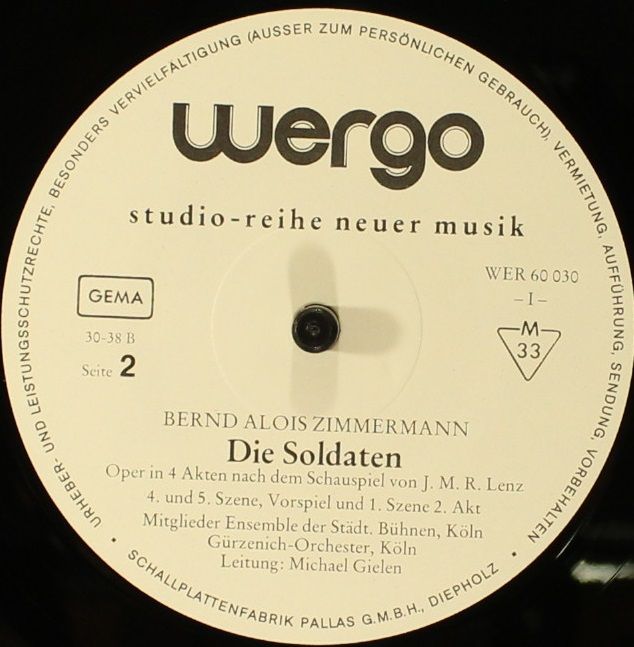 WERGO WER 60030 - Bernd Alois Zimmermann - Die Soldaten - Image 4