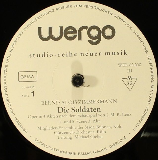 WERGO WER 60030 - Bernd Alois Zimmermann - Die Soldaten - Image 6