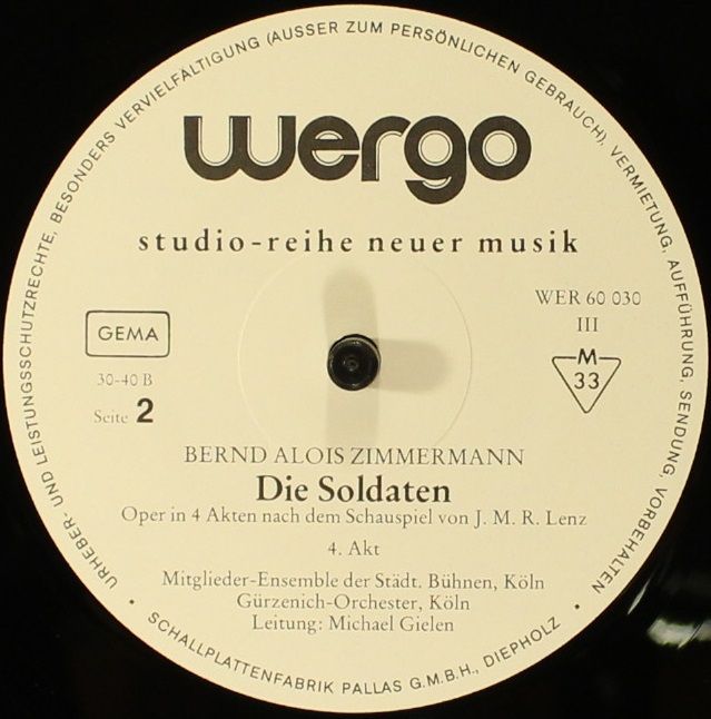 WERGO WER 60030 - Bernd Alois Zimmermann - Die Soldaten - Image 7