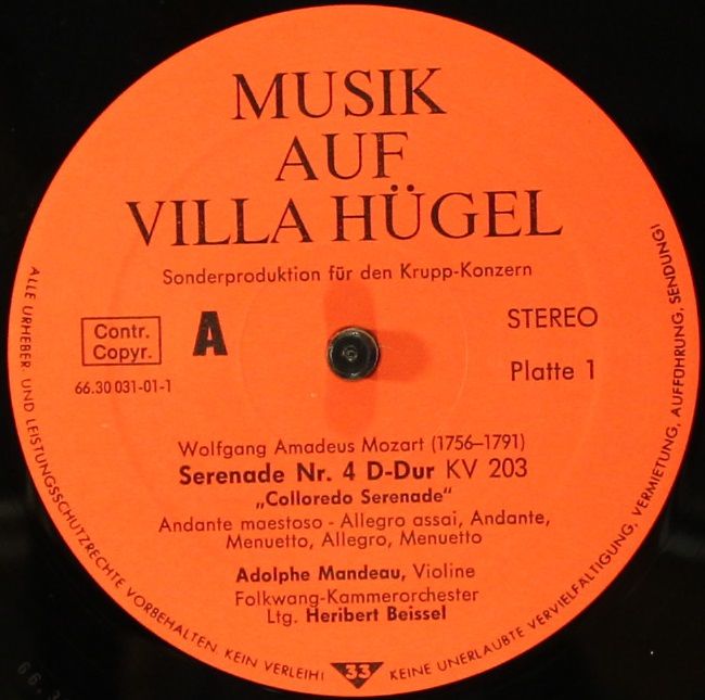Musik auf Villa Hügel 66.30031 - Wolfgang Amadeus Mozart, Henry - Image 8
