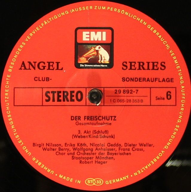 Die Stimme Seines Herrn 29 892-7 - Carl Maria Von Weber, Birgit - Image 8