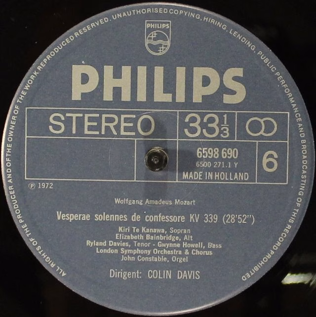 Philips 29 664-0 - Wolfgang Amadeus Mozart - Geistliche Musik - Image 10