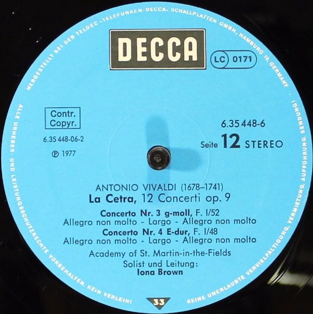 DECCA 6.35448 - Antonio Vivaldi, The Academy Of St. Martin-in-th - Image 16