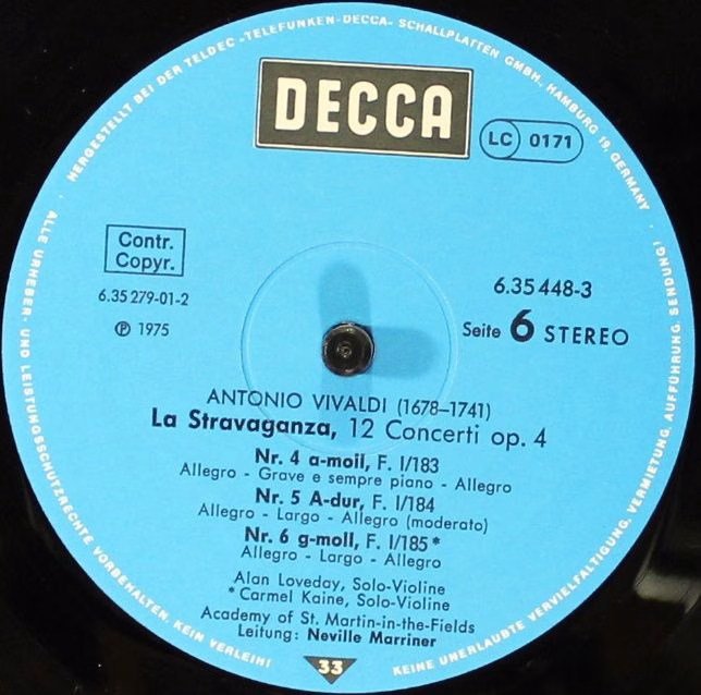 DECCA 6.35448 - Antonio Vivaldi, The Academy Of St. Martin-in-th - Image 10