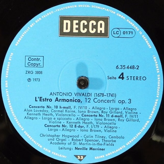 DECCA 6.35448 - Antonio Vivaldi, The Academy Of St. Martin-in-th - Image 8