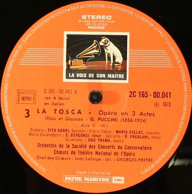 La Voix De Son Maître 2C 165 00040/1 - Giacomo Puccini, Maria Ca - Image 7