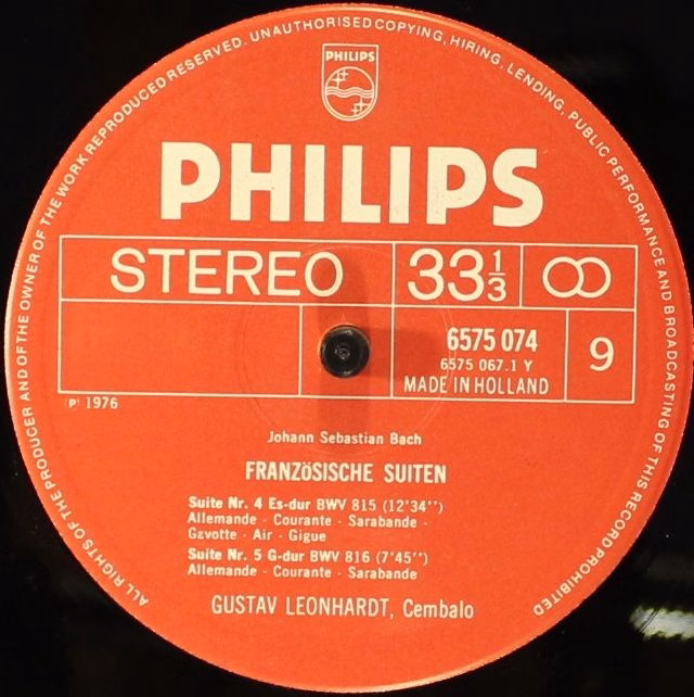 Philips 6709 500 - Johann Sebastian Bach, Gustav Leonhardt - Die - Image 8