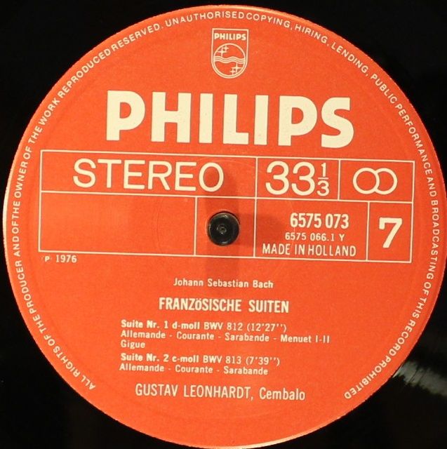 Philips 6709 500 - Johann Sebastian Bach, Gustav Leonhardt - Die - Image 10