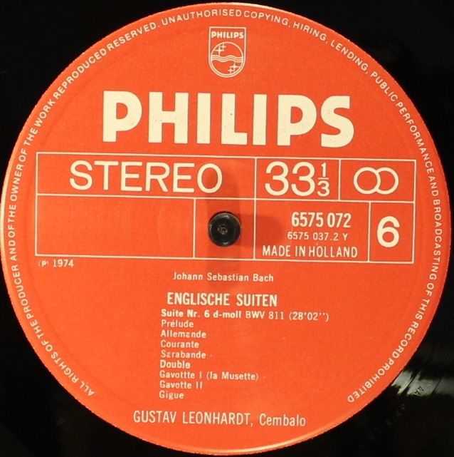 Philips 6709 500 - Johann Sebastian Bach, Gustav Leonhardt - Die - Image 12