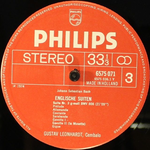 Philips 6709 500 - Johann Sebastian Bach, Gustav Leonhardt - Die - Image 13