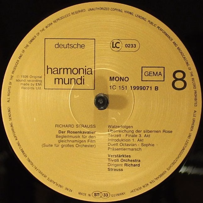 Deutsche Harmonia Mundi 1C 4LP 151 1999043 - Richard Strauss, En - Image 4