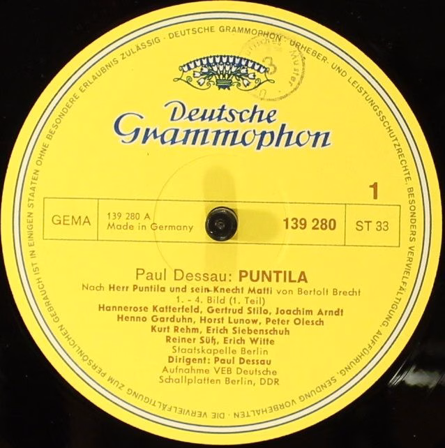 Deutsche Grammophon 139 280~81 SLPM - Paul Dessau, Bertolt Brech - Image 4
