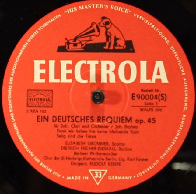 Electrola WALP 505/WALPS 506 - Johannes Brahms, Elisabeth Grümme - Image 5