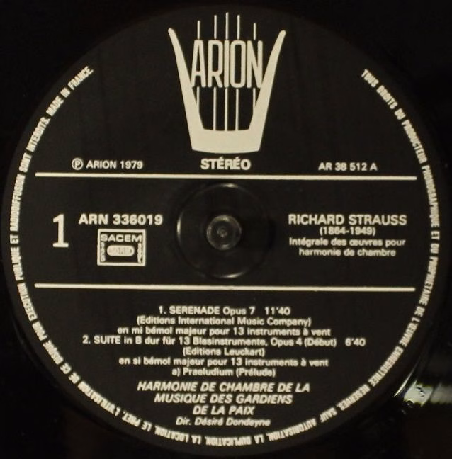 ARION ARN 336019 - Richard Strauss - Intégrale Des Oeuvres Pour - Image 6
