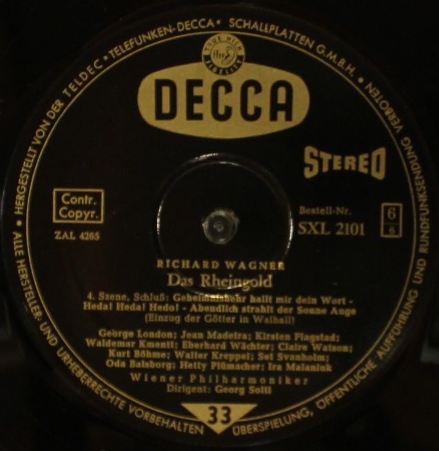 DECCA SXL 2101/03-B - Wiener Philharmoniker, Georg Solti - Das R - Image 9
