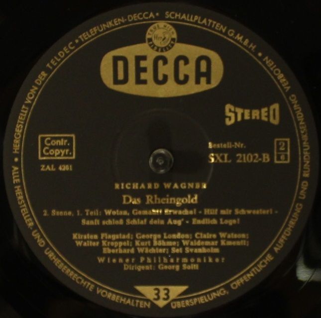 DECCA SXL 2101/03-B - Wiener Philharmoniker, Georg Solti - Das R - Image 6