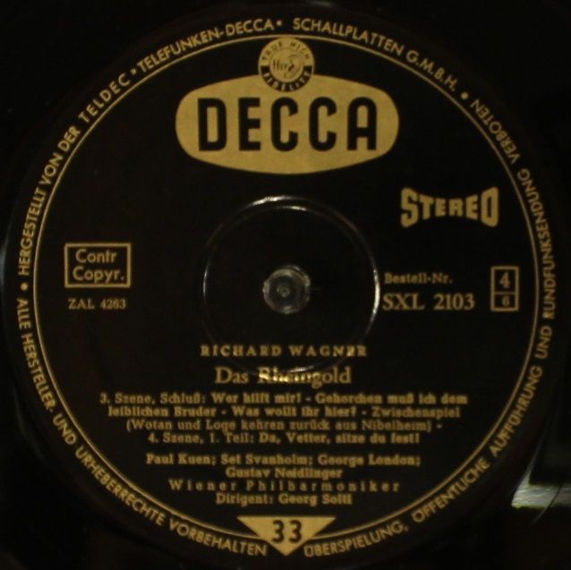 DECCA SXL 2101/03-B - Wiener Philharmoniker, Georg Solti - Das R - Image 7