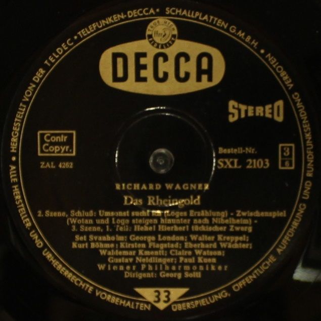 DECCA SXL 2101/03-B - Wiener Philharmoniker, Georg Solti - Das R - Image 8