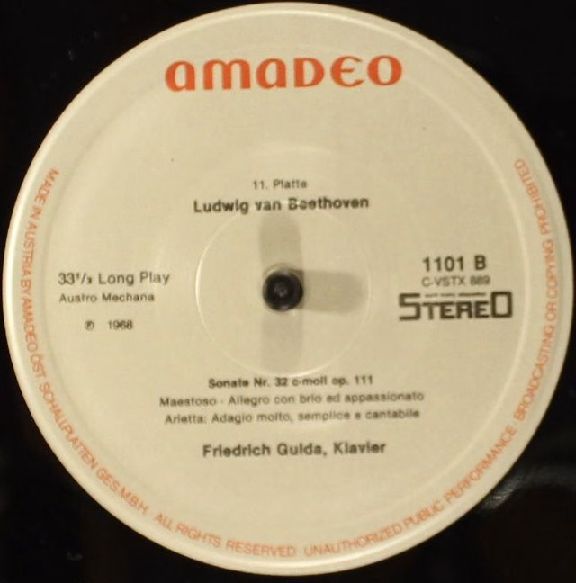 Amadeo AVRS 1101 - Ludwig van Beethoven, Friedrich Gulda - Sämtl - Image 22