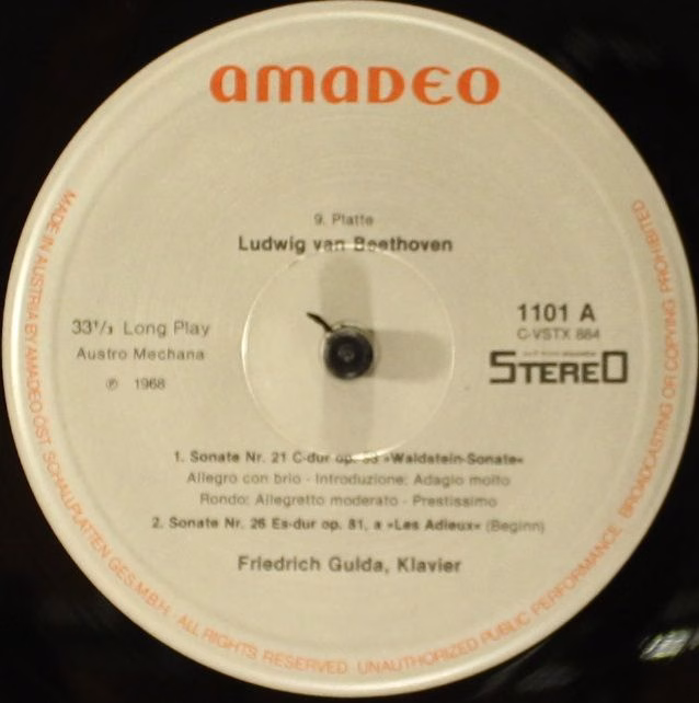 Amadeo AVRS 1101 - Ludwig van Beethoven, Friedrich Gulda - Sämtl - Image 23