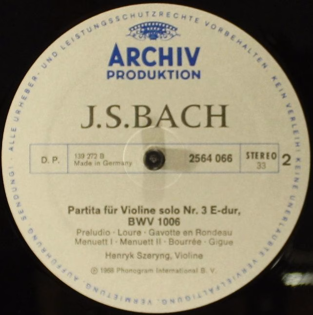 Archiv Produktion 2722 012 - Johann Sebastian Bach - Kammermusik - Image 10