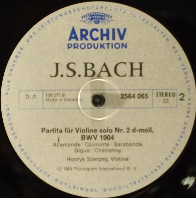 Archiv Produktion 2722 012 - Johann Sebastian Bach - Kammermusik - Image 11