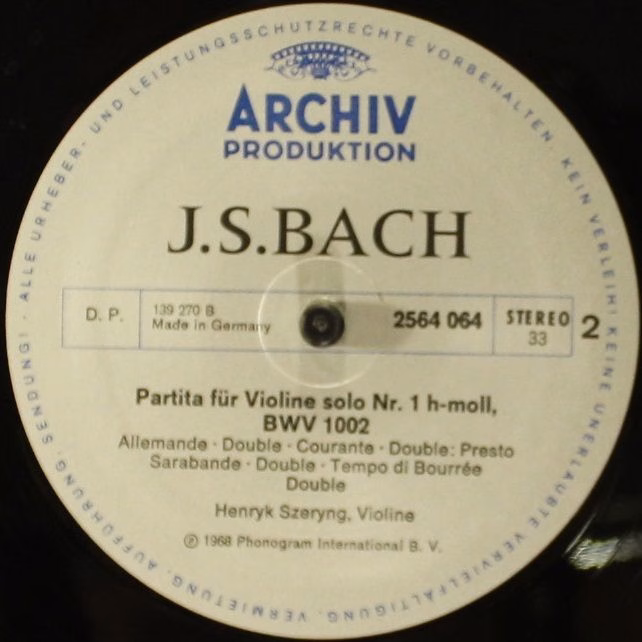 Archiv Produktion 2722 012 - Johann Sebastian Bach - Kammermusik - Image 13