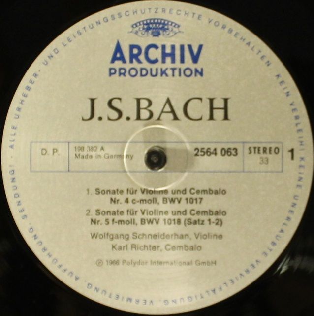 Archiv Produktion 2722 012 - Johann Sebastian Bach - Kammermusik - Image 15
