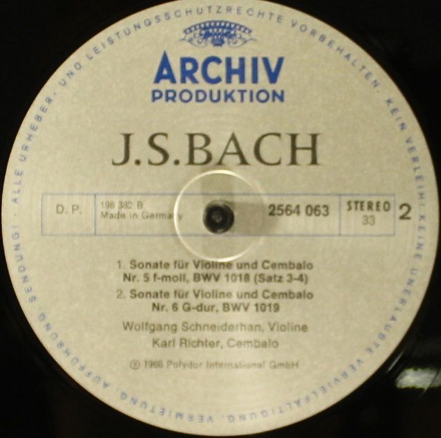 Archiv Produktion 2722 012 - Johann Sebastian Bach - Kammermusik - Image 16