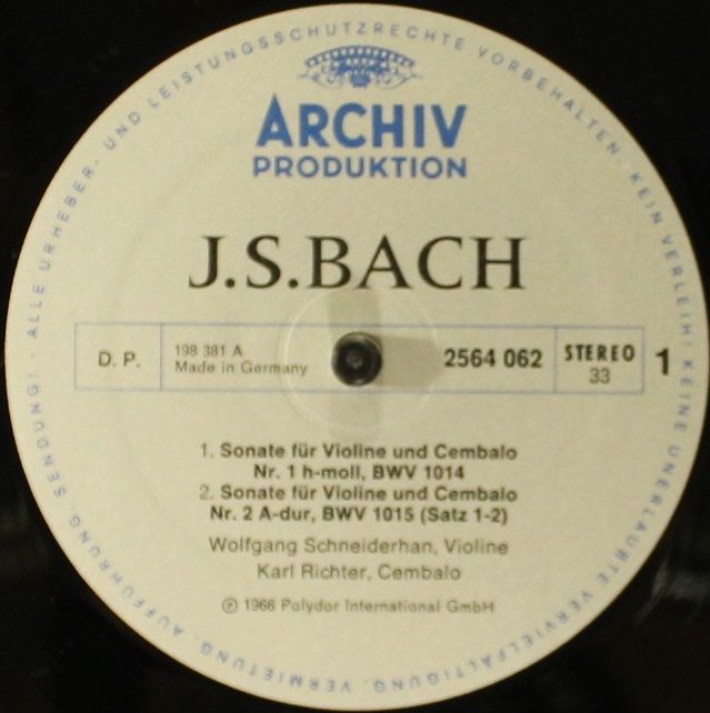Archiv Produktion 2722 012 - Johann Sebastian Bach - Kammermusik - Image 17