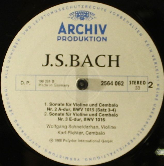 Archiv Produktion 2722 012 - Johann Sebastian Bach - Kammermusik - Image 18